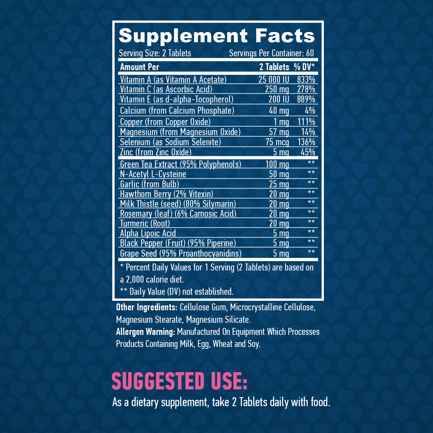 HAYA LABS Antioxidant Complex съставки