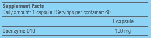 BIOTECH USA Q10 Coenzyme съставки