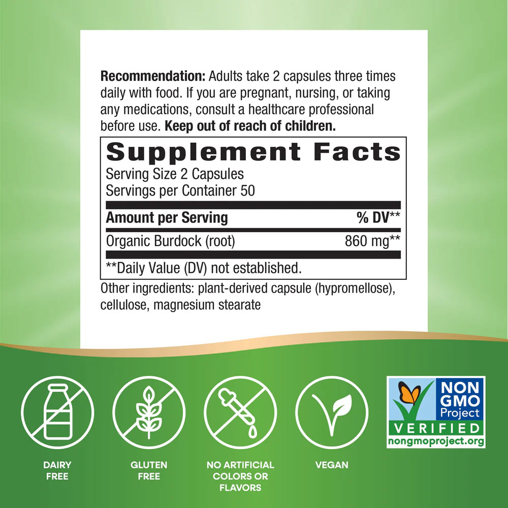 NATURES WAY Budrock Root съставки