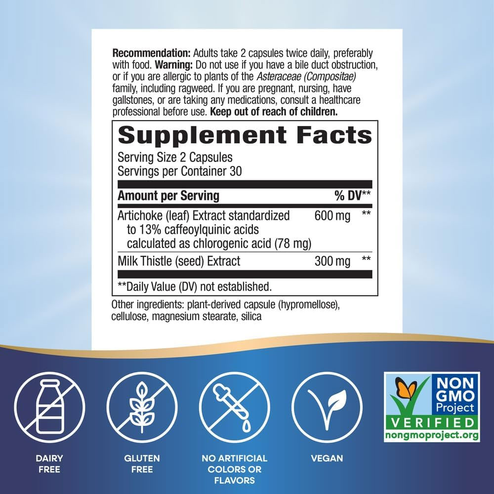 NATURES WAY Artichoke Standardized съставки