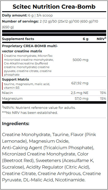 Scitec Crea-Bomb - 650 g – Bild 2