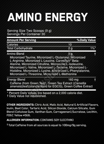 Optimum Nutrition Amino Energy - 270 g – Bild 2