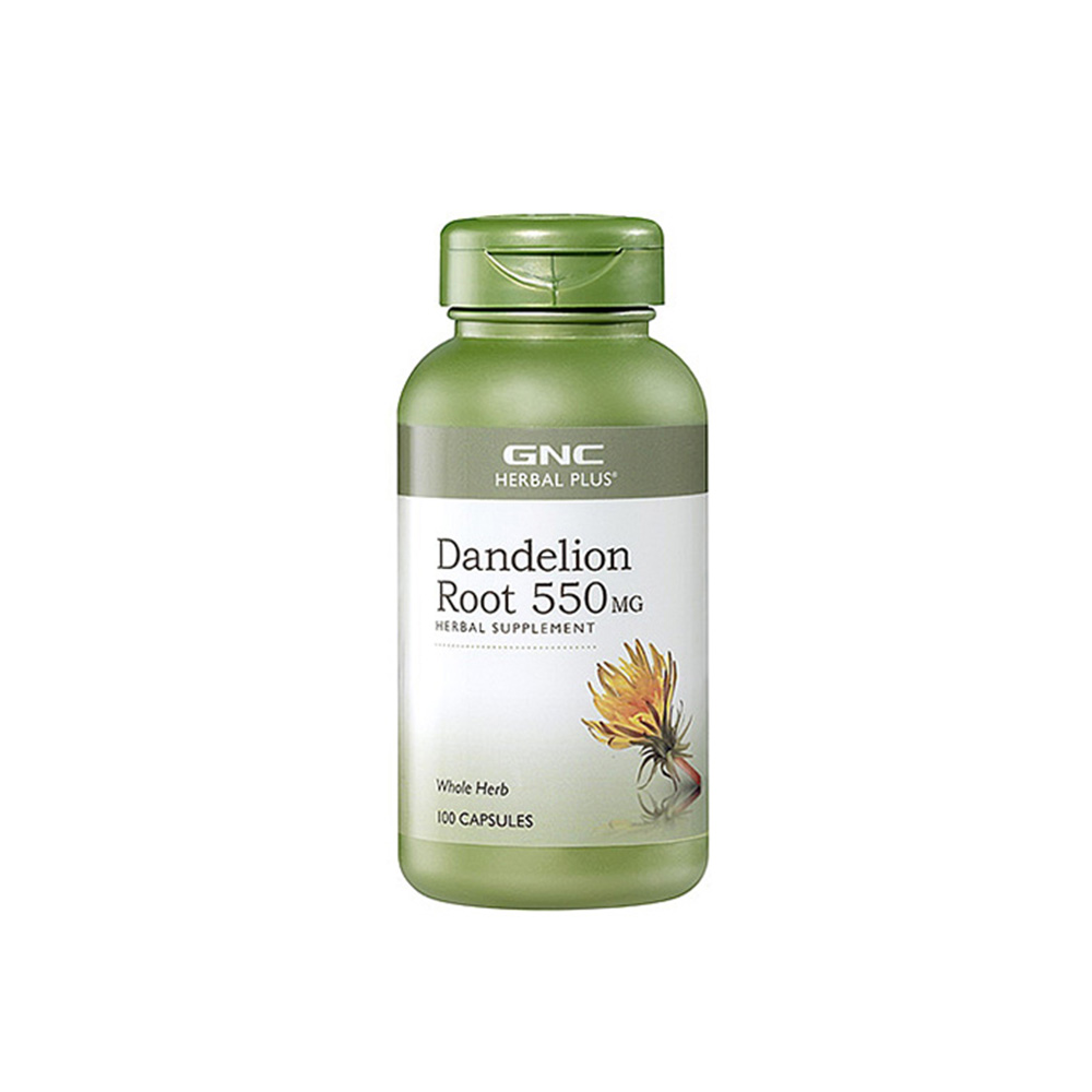 GNC Herbal Plus Dandelion Root 550 mg.